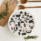 Reusable Waxed Fabric Bowl Cover - Shroom and Bloom (XL)