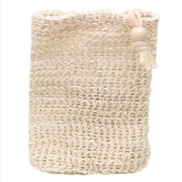 Pochette à savon en sisal