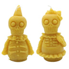 Bougies squelettes en cire d’abeille