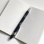 Small Notebook - Blue w/ Deco Foil (Dot Pages) (Final Sale) - Porchlight Press