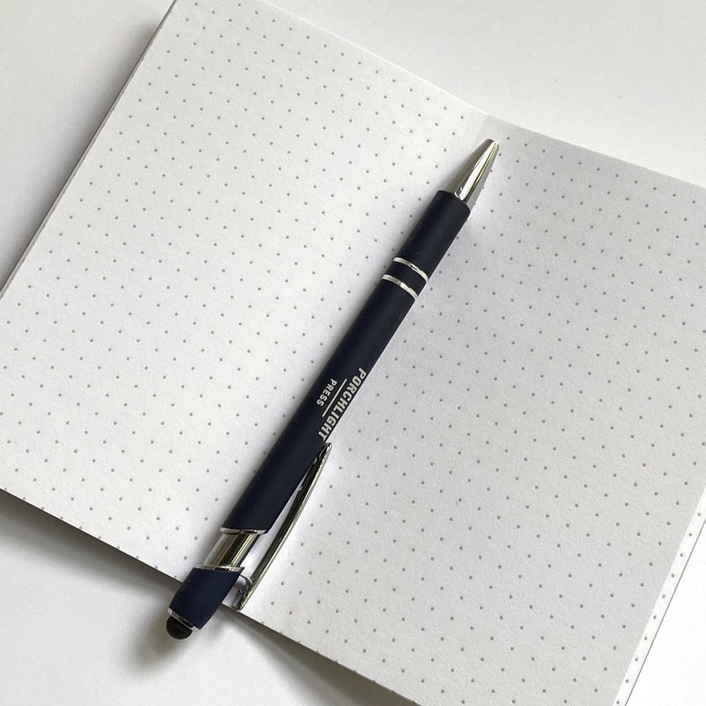 Small Notebook - Yellow w/ Honeycomb Foil (Dot Pages) (Final Sale) - Porchlight Press