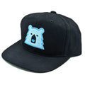 Snapback Hat - Black w/Baby Blue Bear - North Standard Trading Post