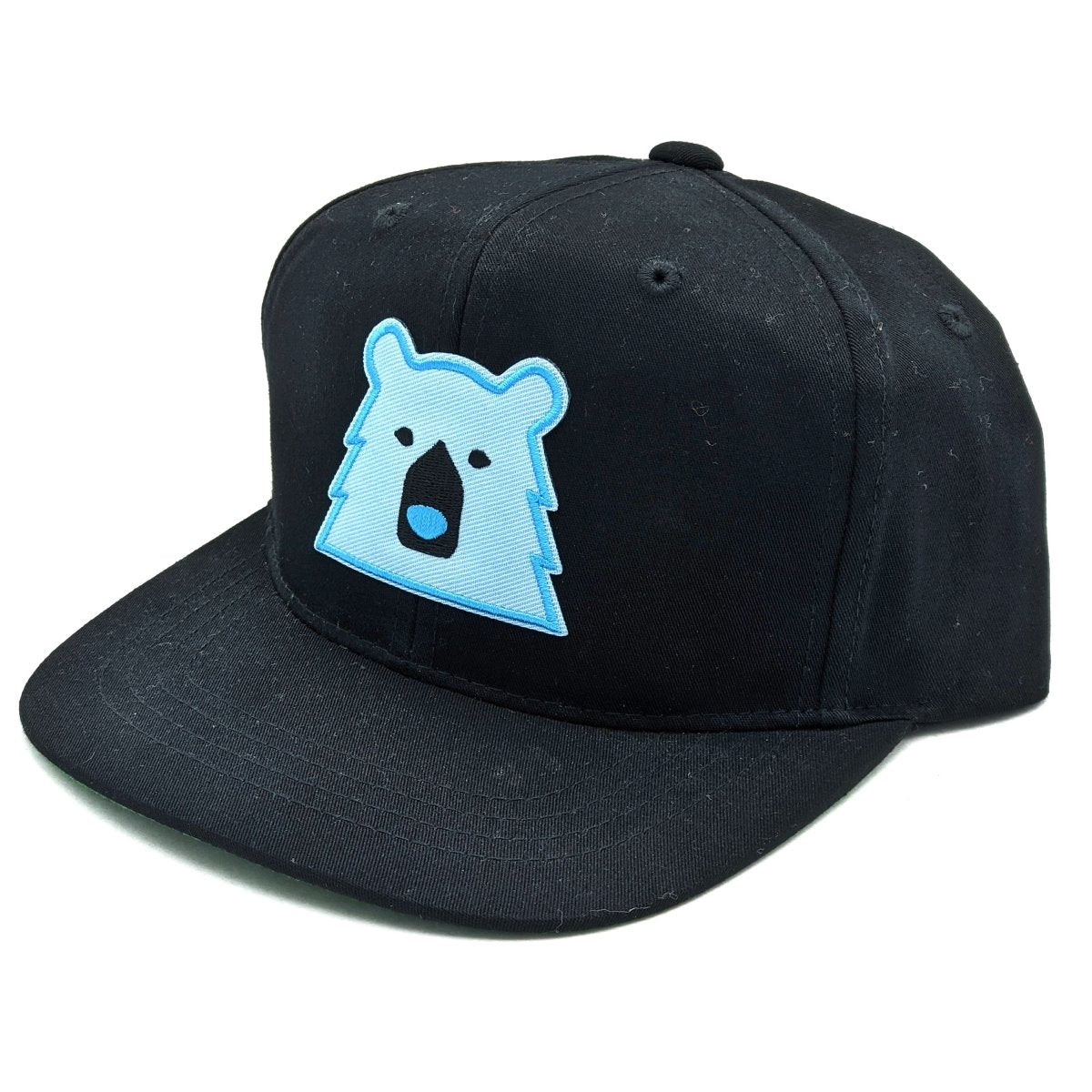 Snapback Hat - Black w/Baby Blue Bear - North Standard Trading Post