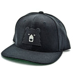 Snapback Hat - Black w/Black Bear - North Standard Trading Post