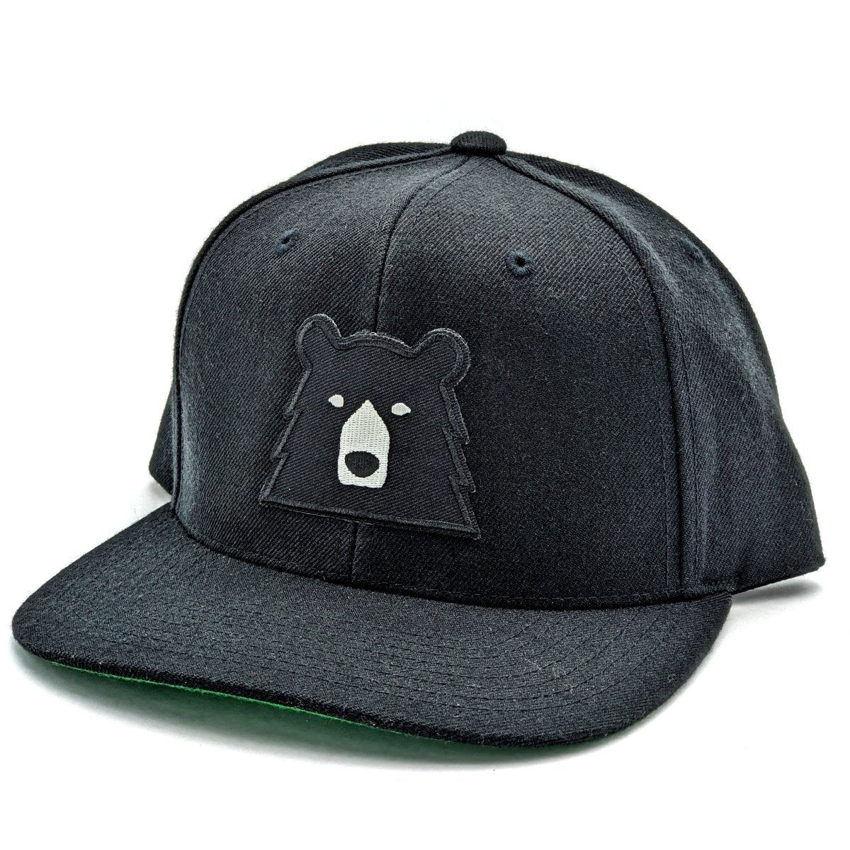 Snapback Hat - Black w/Black Bear - North Standard Trading Post