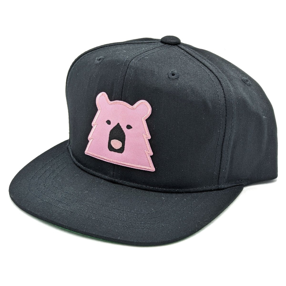 Snapback Hat - Black w/Pink Bear - North Standard Trading Post