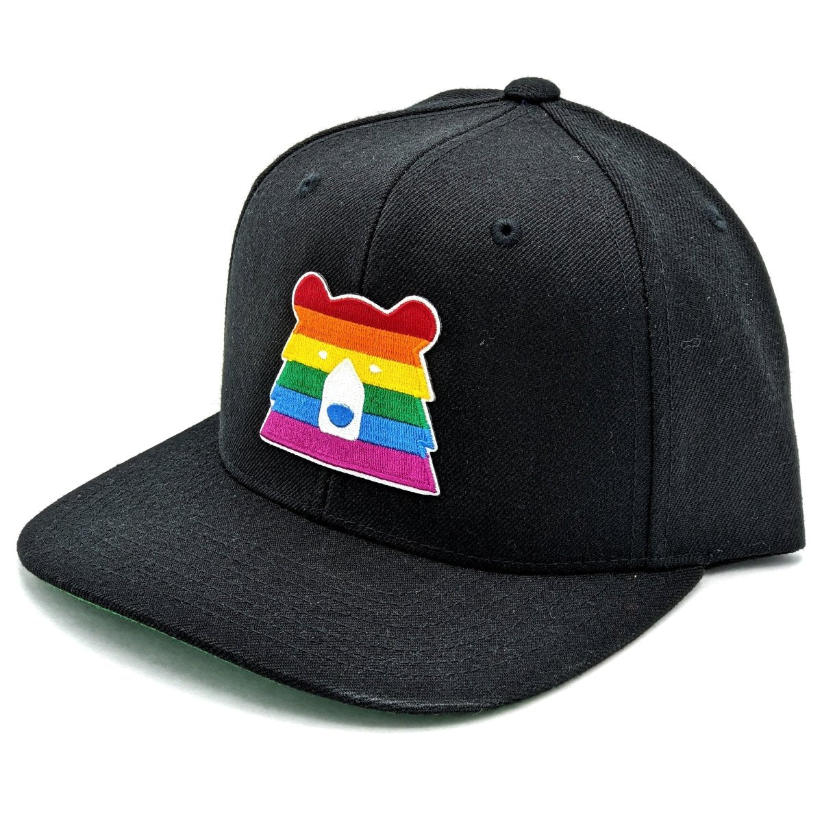 Snapback Hat - Black w/Pride Bear - North Standard Trading Post