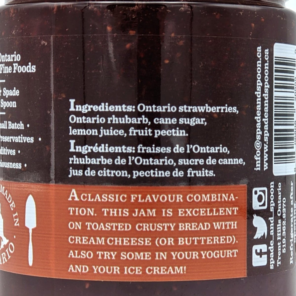Strawberry Rhubarb Jam - Spade & Spoon