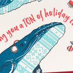 Sweater Whales Christmas Card - Porchlight Press