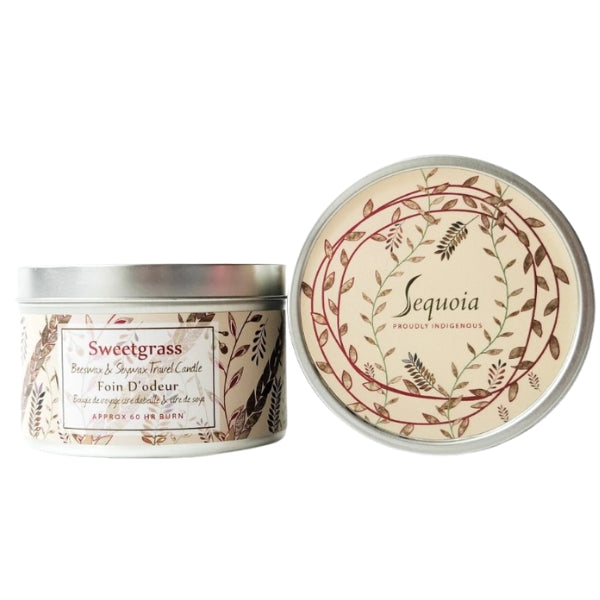 Bougie de soja et de cire d’abeille Sweetgrass