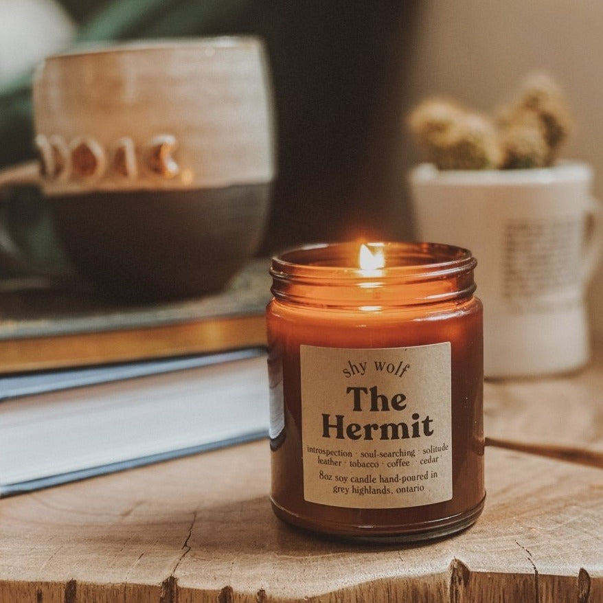 The Hermit Candle - Shy Wolf Candles
