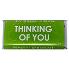 Thinking of You Milk Chocolate w/ Hazelnuts Bar (Green) - Peace by Chocolate