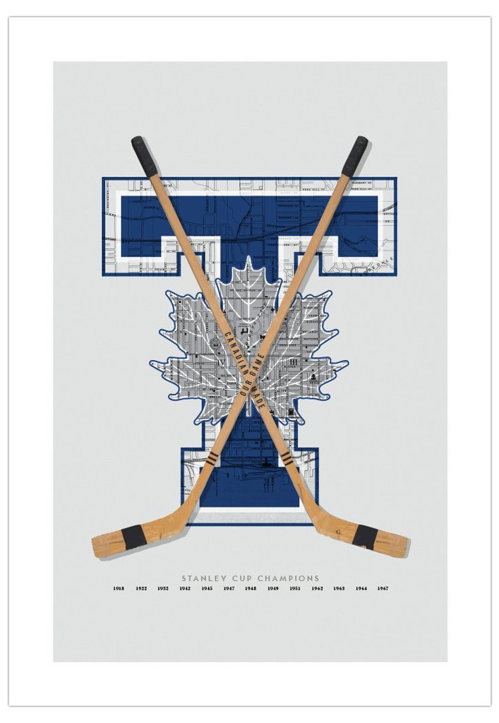 Toronto Maple Leafs Hockey Art Print (15.75