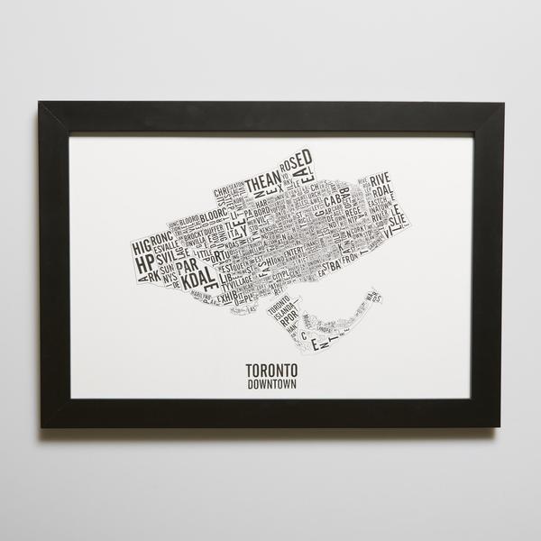 Toronto Word Map (12" x 18") - Alexandre Laquerre