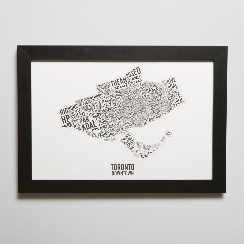Toronto Word Map (20" x 26") (Final Sale) - Alexandre Laquerre