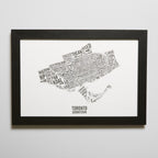 Toronto Word Map (20" x 26") (Final Sale) - Alexandre Laquerre