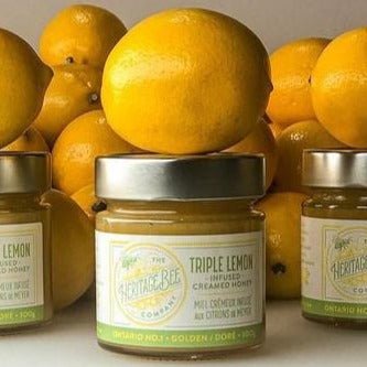 Triple Lemon Creamed Honey - Heritage Bee Co.