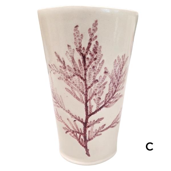 Gobelet Feuille en Porcelaine - Rouge