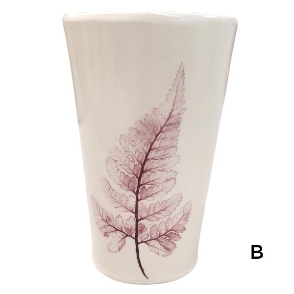 Gobelet Feuille en Porcelaine - Rouge