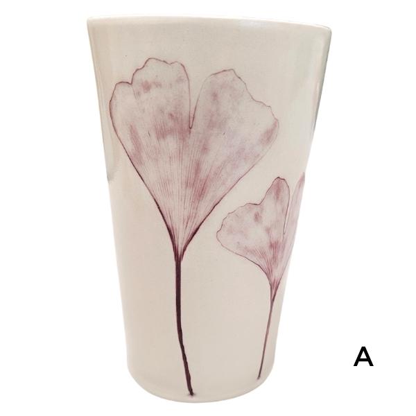 Gobelet Feuille en Porcelaine - Rouge