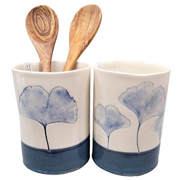 Porte-ustensiles - Gingko Bleu