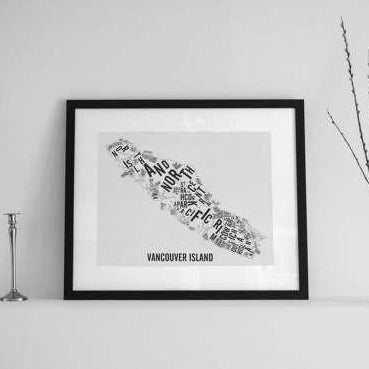 Vancouver Island Word Map (12" x 18") (Final Sale) - Alexandre Laquerre