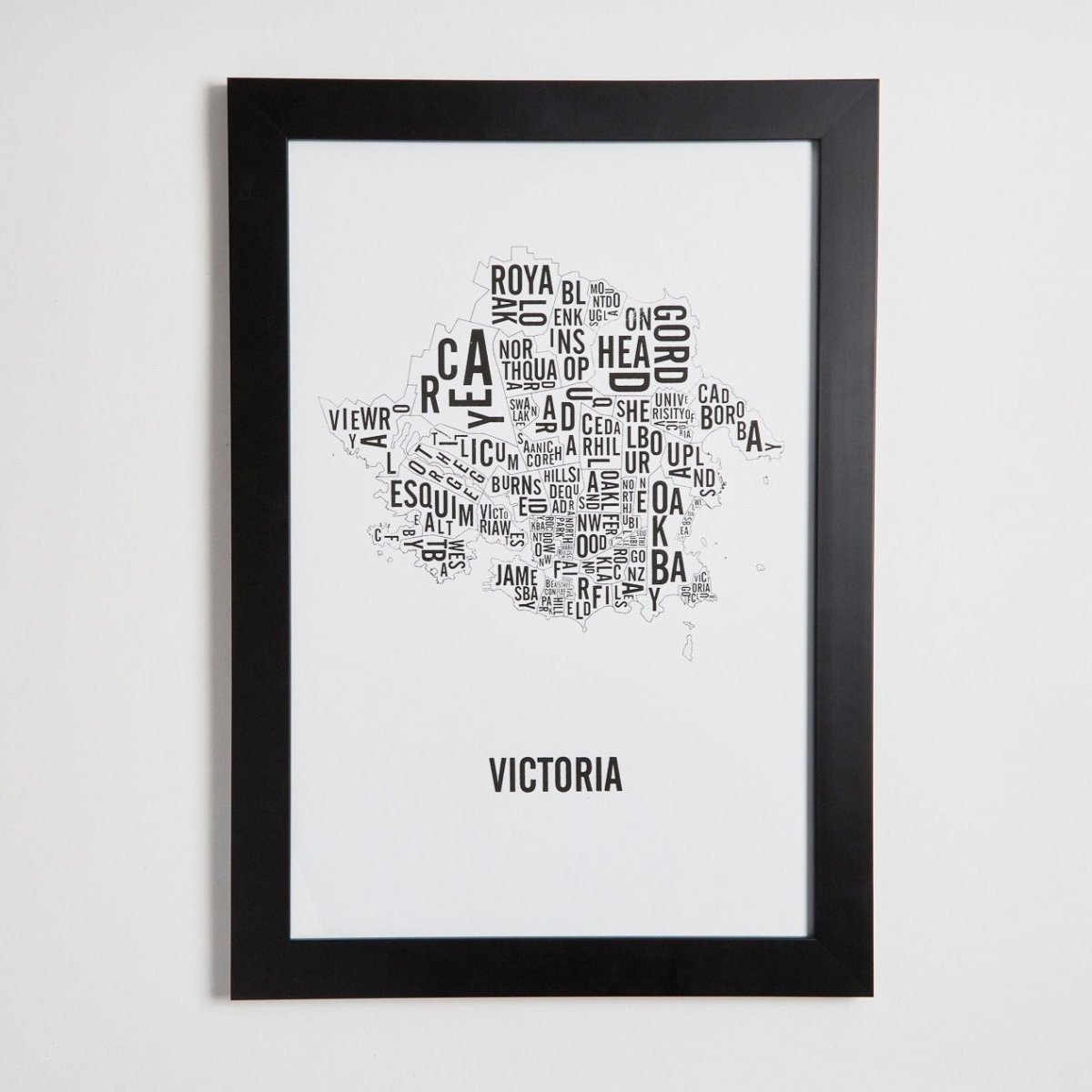 Victoria Word Map (20" x 26") (Final Sale) - Alexandre Laquerre