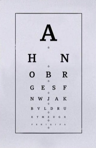 Vintage Optometrist Chart Print (20"x 26") (Final Sale) - Alexandre Laquerre