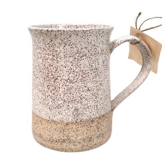 Mug Stein en Grès - Crème Mouchetée