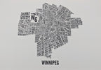 Winnipeg Word Map - Landscape (20" x 26") (Final Sale) - Alexandre Laquerre