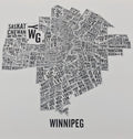 Winnipeg Word Map - Portrait (20" x 26") - Alexandre Laquerre