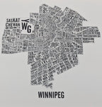 Winnipeg Word Map - Portrait (20" x 26") - Alexandre Laquerre