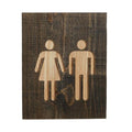 Wood Bathroom Sign (Final Sale) - MH Woodshop
