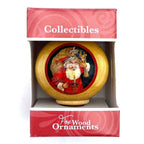 Wooden Time Capsule Ornament - Santa - Fine Wood Ornaments