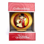 Wooden Time Capsule Ornament - Snowman - Fine Wood Ornaments