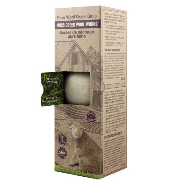 Wool Dryer Balls Set (3) - Moss Creek Wool Works